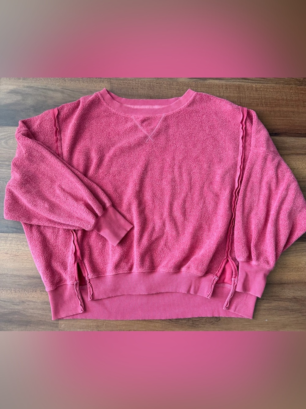 American Eagle Inside Out Oversized Sweater, XS